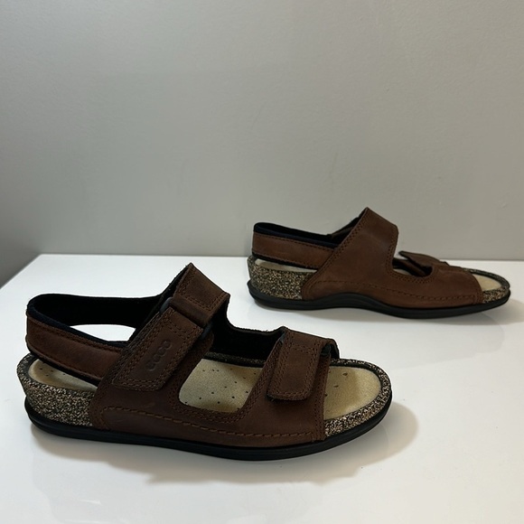 Ecco Brown Leather Cosmo Sandals Size 36(5-5.5) - Picture 2 of 16